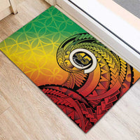 Vanuatu 45th Independence Anniversary Rubber Doormat Ni-Van Sandroing - Polynesian Pride
