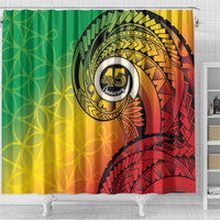 Vanuatu 45th Independence Anniversary Shower Curtain Ni-Van Sandroing - Polynesian Pride