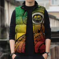 Vanuatu 45th Independence Anniversary Sleeveless Puffer Jacket Ni-Van Sandroing - Polynesian Pride