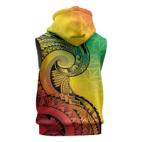 Vanuatu 45th Independence Anniversary Sleeveless Zip Hoodie Ni-Van Sandroing - Polynesian Pride