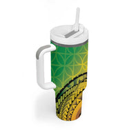 Vanuatu 45th Independence Anniversary Tumbler With Handle Ni-Van Sandroing LT7 - Polynesian Pride