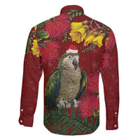 Kakapo Bird New Zealand Family Matching Off Shoulder Maxi Dress and Hawaiian Shirt Floral Christmas LT7 - Polynesian Pride