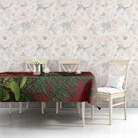 Kakapo Bird New Zealand Tablecloth Floral Christmas LT7 - Polynesian Pride