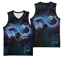 Polynesian Personalized Memorial Basketball Jersey Oceanic Infinity Symbol - Until We Meet Again - Polynesian Pride
