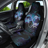 Polynesian Personalized Memorial Car Seat Cover Oceanic Infinity Symbol - Until We Meet Again - Polynesian Pride