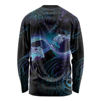Polynesian Personalized Memorial Long Sleeve Shirt Oceanic Infinity Symbol - Until We Meet Again - Polynesian Pride