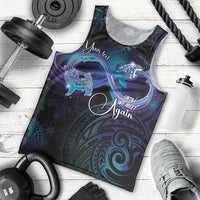 Polynesian Personalized Memorial Men Tank Top Oceanic Infinity Symbol - Until We Meet Again - Polynesian Pride