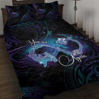 Polynesian Personalized Memorial Quilt Bed Set Oceanic Infinity Symbol - Until We Meet Again - Polynesian Pride