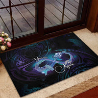 Polynesian Personalized Memorial Rubber Doormat Oceanic Infinity Symbol - Until We Meet Again - Polynesian Pride