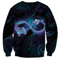 Polynesian Personalized Memorial Sweatshirt Oceanic Infinity Symbol - Until We Meet Again - Polynesian Pride