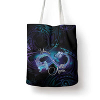 Polynesian Personalized Memorial Tote Bag Oceanic Infinity Symbol - Until We Meet Again - Polynesian Pride