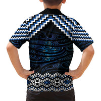 New Zealand Matariki Family Matching Short Sleeve Bodycon Dress and Hawaiian Shirt Galaxy Styled Taniko