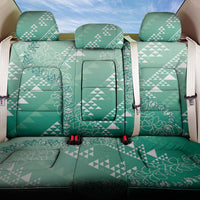 Hawaii Jade Green Kapa Back Car Seat Cover Vintage 'Ohe Kāpala Motifs Mix Plumeria Leis LT7 One Size Jade Green - Polynesian Pride