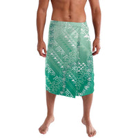 Hawaii Jade Green Kapa Lavalava Vintage 'Ohe Kāpala Motifs Mix Plumeria Leis LT7 Jade Green - Polynesian Pride