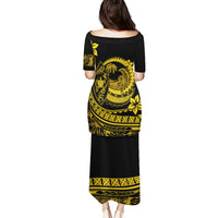 Polynesian Plumeria Puletasi Ride The Waves - Yellow LT7 - Polynesian Pride