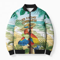 Aloha Hawaii It's 5 o'clock Somewhere Bomber Puffer Jacket - Polynesian Pride