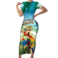 Aloha Hawaii It's 5 o'clock Somewhere Family Matching Short Sleeve Bodycon Dress and Hawaiian Shirt - Polynesian Pride