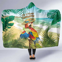Aloha Hawaii It's 5 o'clock Somewhere Hooded Blanket LT7 One Size Blue - Polynesian Pride