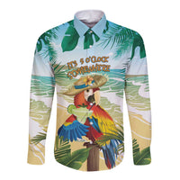 Aloha Hawaii It's 5 o'clock Somewhere Long Sleeve Button Shirt - Polynesian Pride