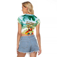 Aloha Hawaii It's 5 o'clock Somewhere Raglan Cropped T Shirt - Polynesian Pride