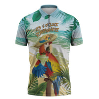 Aloha Hawaii It's 5 o'clock Somewhere Zipper Polo Shirt LT7 Blue - Polynesian Pride