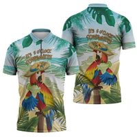 Aloha Hawaii It's 5 o'clock Somewhere Zipper Polo Shirt LT7 - Polynesian Pride