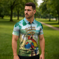 Aloha Hawaii It's 5 o'clock Somewhere Zipper Polo Shirt LT7 - Polynesian Pride