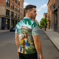 Aloha Hawaii It's 5 o'clock Somewhere Zipper Polo Shirt LT7 - Polynesian Pride