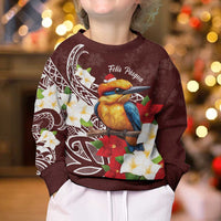 Felis Pasgua Guam Kid Ugly Christmas Sweater Christmas Sihek Kingfisher with Guasali