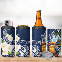 Hafa Adai Guam 4 in 1 Can Cooler Tumbler Sihek Guam Kingfisher with Guasali LT7