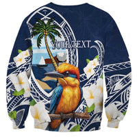 Hafa Adai Guam Sweatshirt Sihek Guam Kingfisher with Guasali