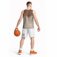 Aloha Hawaii Cowboys Paniolo Basketball Jersey Beige Palaka - Polynesian Pride