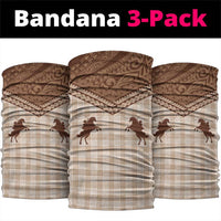 Aloha Hawaii Cowboys Paniolo Neck Gaiter Beige Palaka - Polynesian Pride