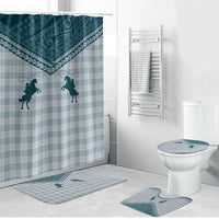 Aloha Hawaii Cowboys Paniolo Bathroom Set Teal Palaka - Polynesian Pride