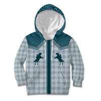 Aloha Hawaii Cowboys Paniolo Kid Hoodie Teal Palaka - Polynesian Pride