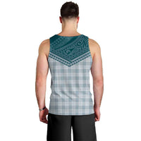 Aloha Hawaii Cowboys Paniolo Men Tank Top Teal Palaka - Polynesian Pride
