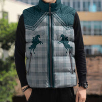 Aloha Hawaii Cowboys Paniolo Sleeveless Puffer Jacket Teal Palaka - Polynesian Pride