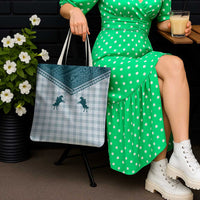 Aloha Hawaii Cowboys Paniolo Tote Bag Teal Palaka - Polynesian Pride