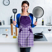 Aloha Hawaii Cowboys Paniolo Apron Violet Palaka - Polynesian Pride