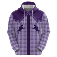 Aloha Hawaii Cowboys Paniolo Hoodie Violet Palaka - Polynesian Pride