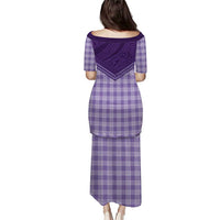 Aloha Hawaii Cowboys Paniolo Puletasi Violet Palaka - Polynesian Pride