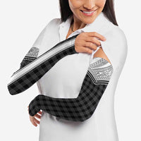 Aloha Hawaii Cowboys Paniolo Arm Sleeves Black Palaka - Polynesian Pride