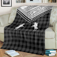 Aloha Hawaii Cowboys Paniolo Blanket Black Palaka - Polynesian Pride