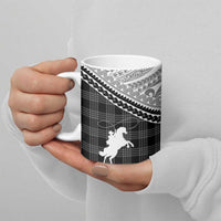 Aloha Hawaii Cowboys Paniolo Ceramic Mug Black Palaka - Polynesian Pride