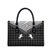 Aloha Hawaii Cowboys Paniolo Leather Bag Black Palaka - Polynesian Pride