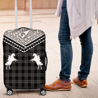 Aloha Hawaii Cowboys Paniolo Luggage Cover Black Palaka - Polynesian Pride