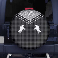 Aloha Hawaii Cowboys Paniolo Spare Tire Cover Black Palaka - Polynesian Pride