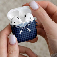 Aloha Hawaii Cowboys Paniolo AirPods Case Navy Blue Palaka LT7 - Polynesian Pride