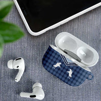 Aloha Hawaii Cowboys Paniolo AirPods Case Navy Blue Palaka LT7 - Polynesian Pride