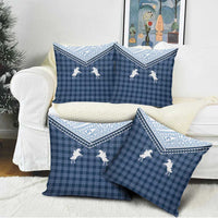 Aloha Hawaii Cowboys Paniolo Pillow Cover Navy Blue Palaka - Polynesian Pride